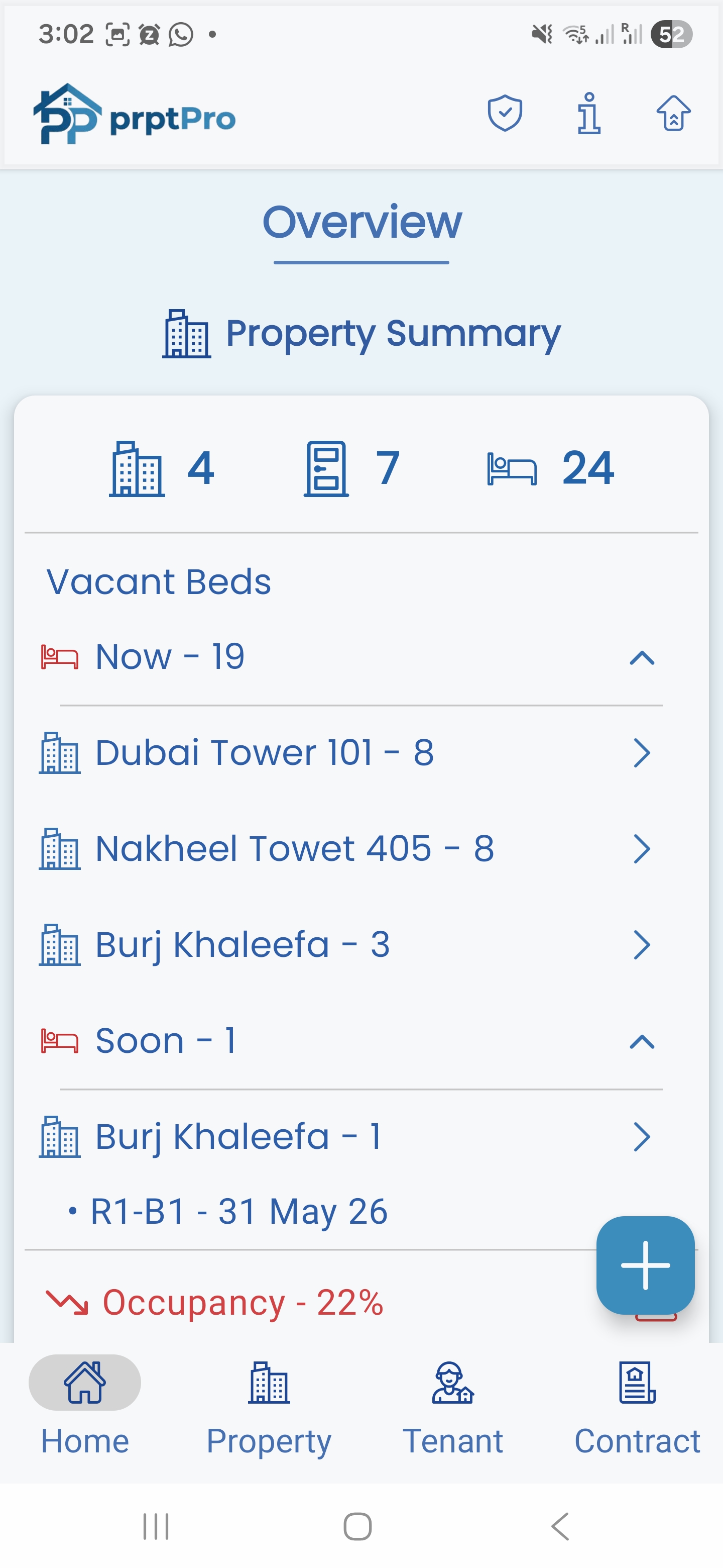 PrptPro dashboard